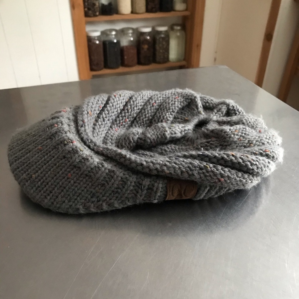 Ponytail CC Winter Hat with Bill